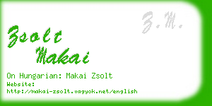 zsolt makai business card